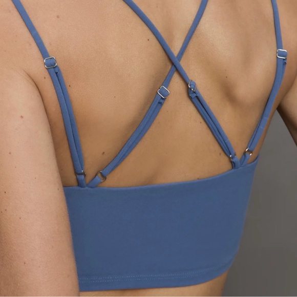 Carbon38 Blue Double Strap Crop Top - Picture 5 of 5